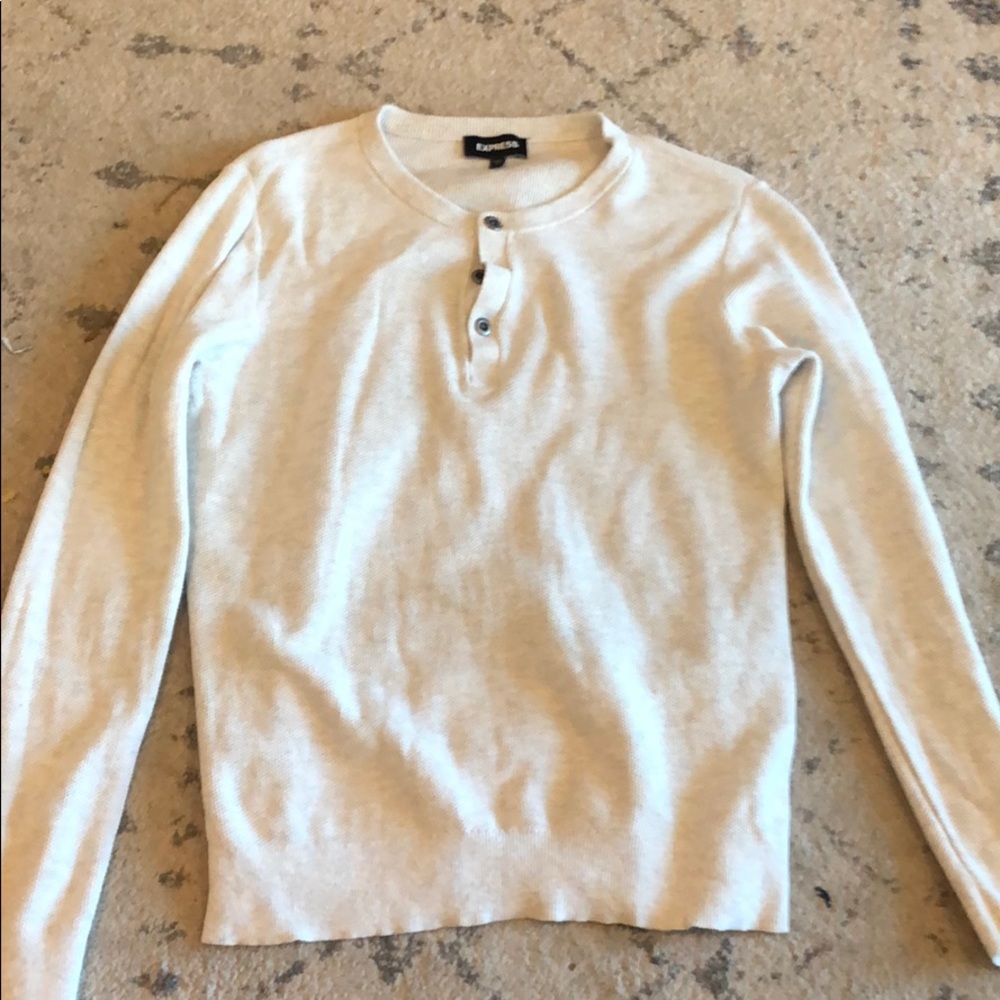 Men’s Henley Sweater - Medium - Worn Once
